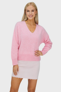 V-Neck Brushed Cashmere Sweater836085044740338