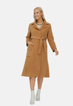 Load image into Gallery viewer, Relaxed Cashmere Blend Coat with Belt
