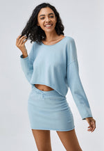 Load image into Gallery viewer, Women’s Off-The-Shoulder Top &amp; Mini Skirt Two-Piece Leisure Set

