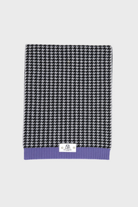 Houndstooth Cashmere Ribbed Scarves1735895884579058