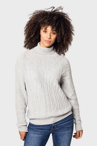 Diamond Knit Turtleneck Cashmere Sweater536084980056306