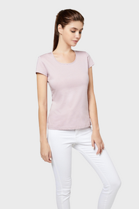 Posh Women's Cotton U Sharp T shirt ( 135g)1136073606250738