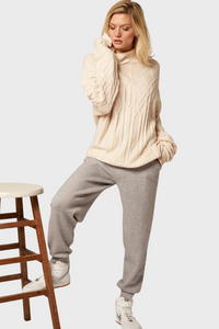 Cable-Knit Cashmere Joggers635809893777650