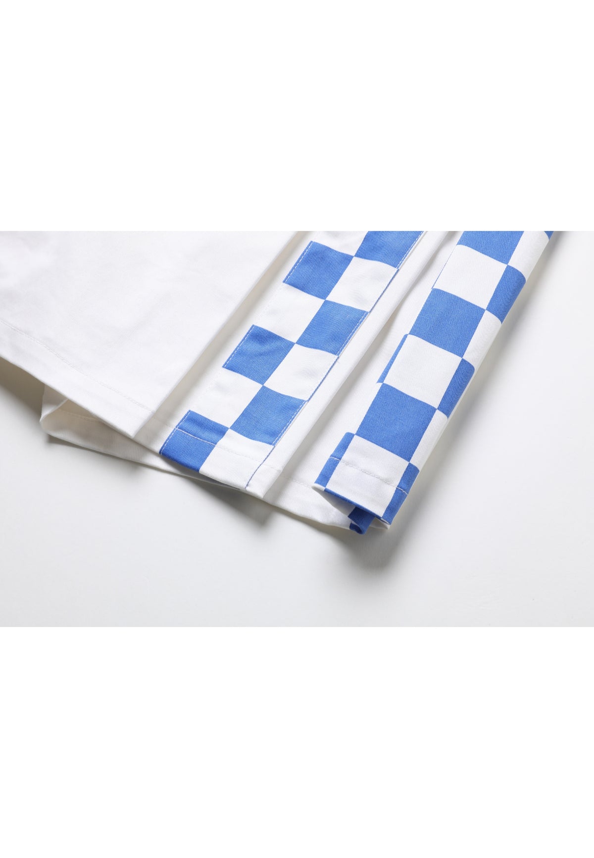 Pantalon-jupe taille haute à motif à carreaux