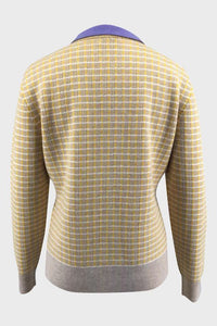 Tweed Merino Pullover With Pearl Collar635743994282226