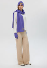 Load image into Gallery viewer, Flat-Ribbed Knit Merino Wool Scarf
