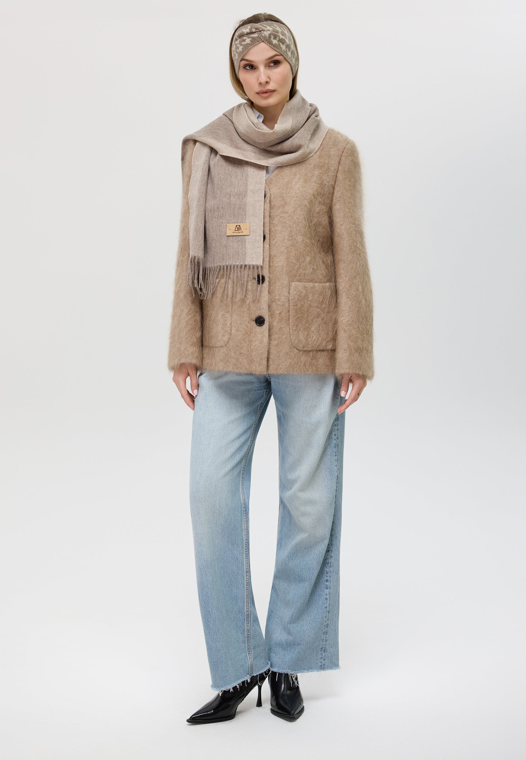 Duo-Color Cashmere Scarf