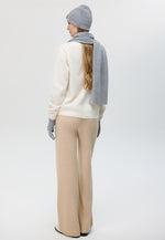 Load image into Gallery viewer, Flat-Ribbed Knit Merino Wool Scarf
