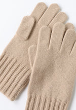 Load image into Gallery viewer, Flat-Ribbed Knit Merino Wool Gloves
