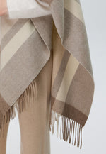 Load image into Gallery viewer, Double Sided Wool Poncho Shawl
