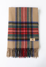 Load image into Gallery viewer, Classic Checker Lambswool Shawl
