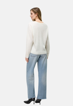 Lade das Bild in den Galerie-Viewer, Brushed Silk Cashmere V - Neck Sweater
