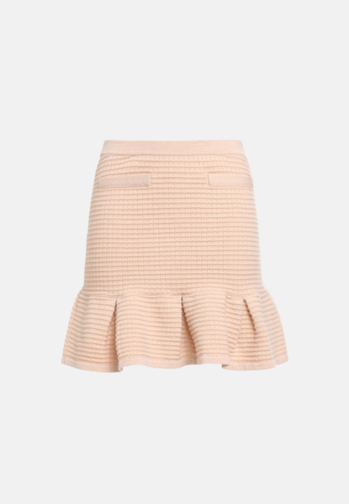 Flounced Mini Skirt