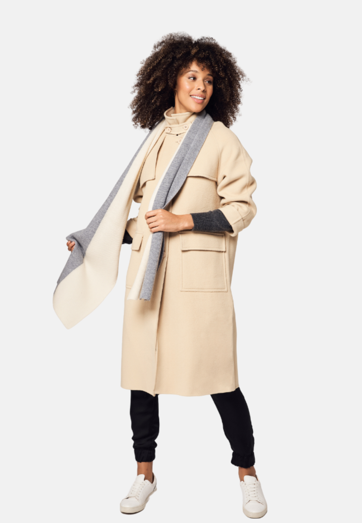 Beige Wool Coat