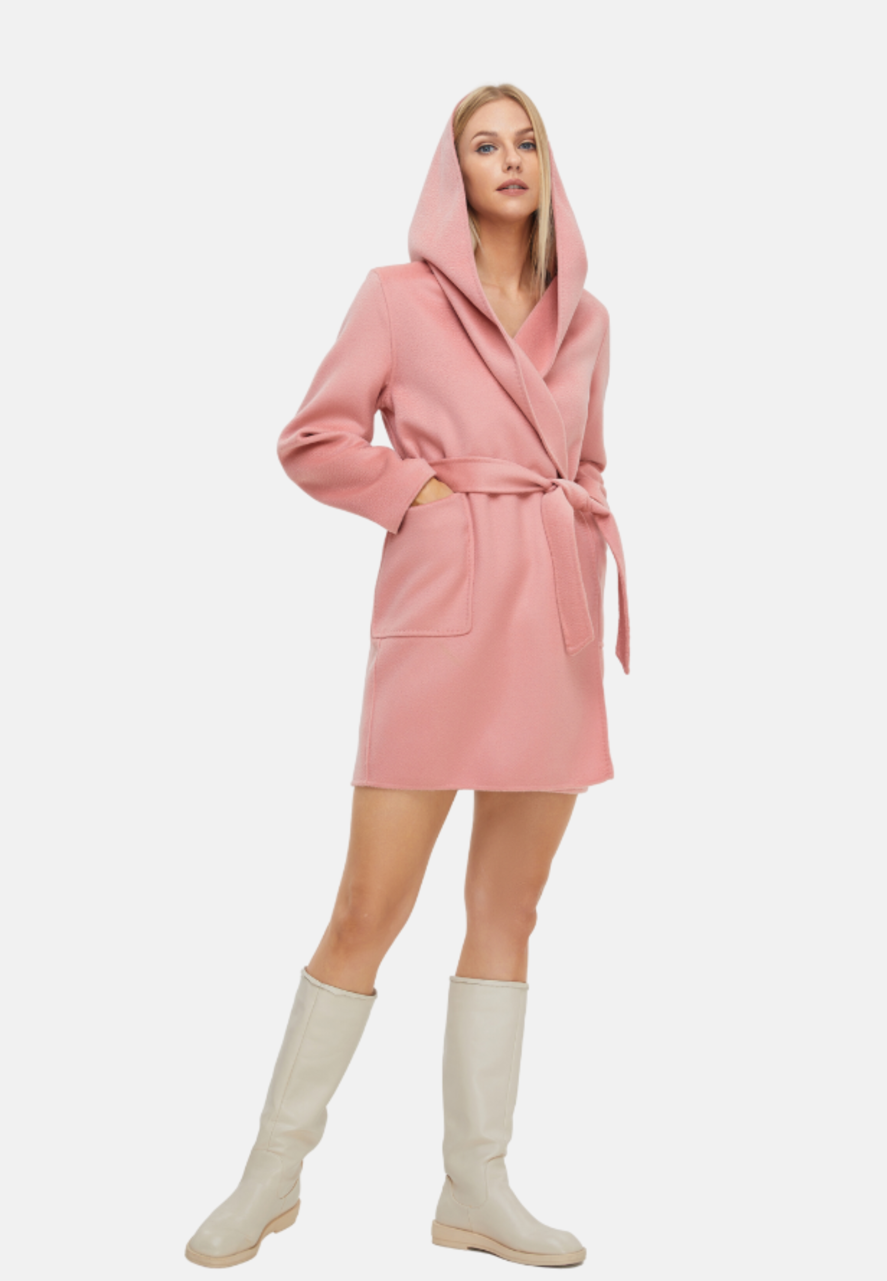 Women's Wool Hooded Coat