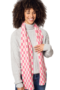 Modern Checkered Cashmere Scarf2736422659014898