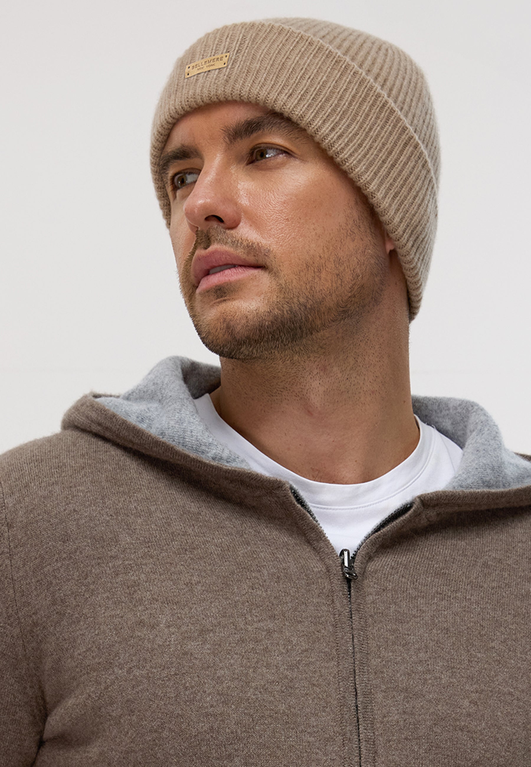 Ribbed Lambswool Beanie