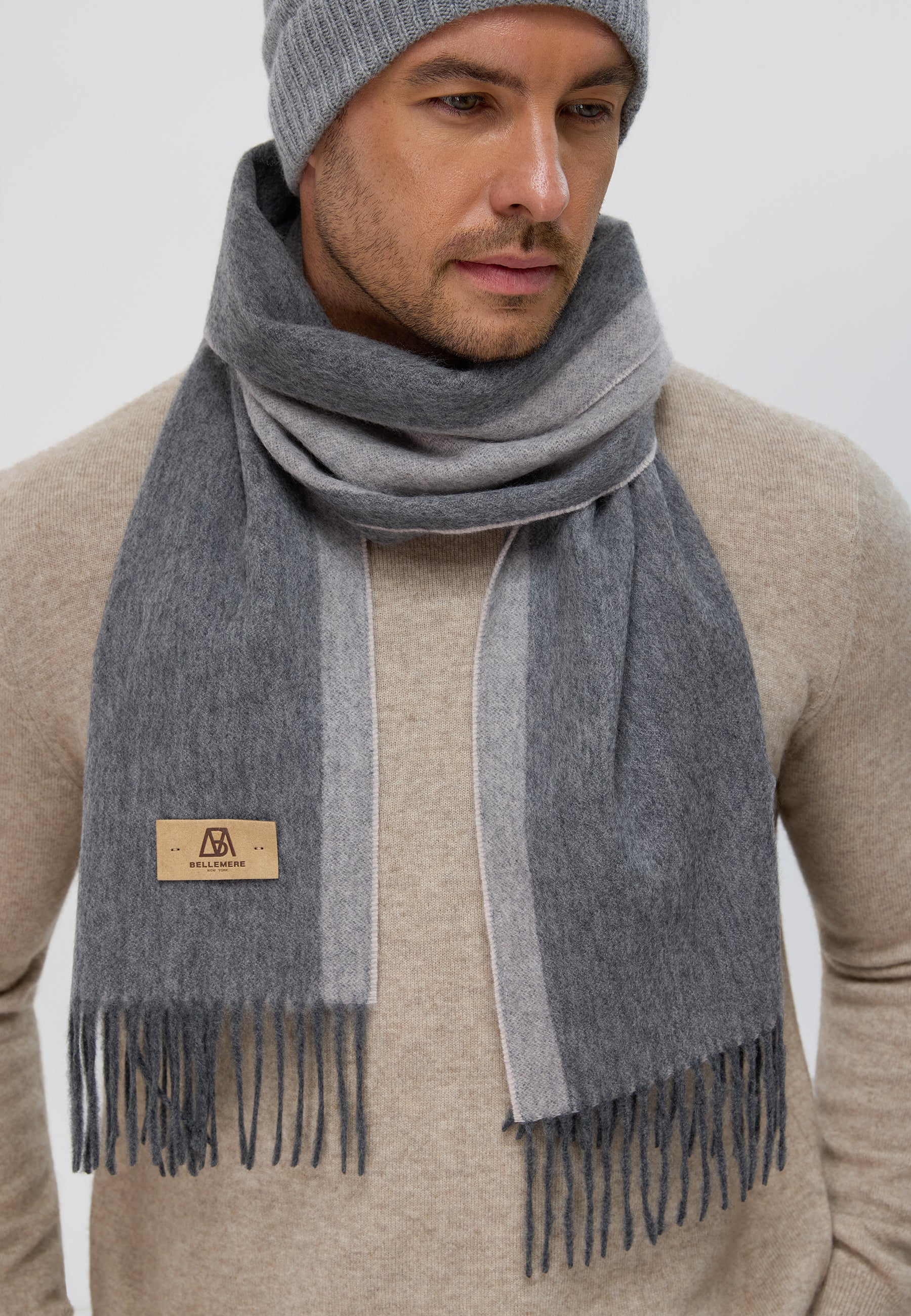 Duo-Color Cashmere Scarf