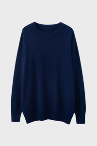 Solid Crew Neck Cashmere Sweater3236084299006194