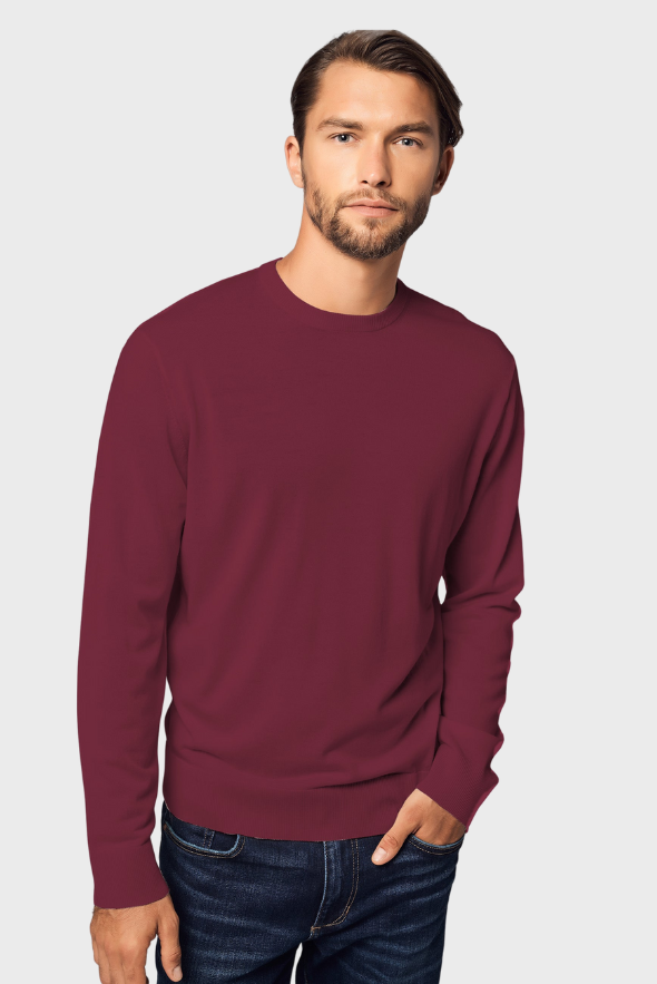 Pure Crew Neck Merino-Cashmere Sweater