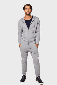 Refined Zip-Up Cotton Hoodie SET936081220518130