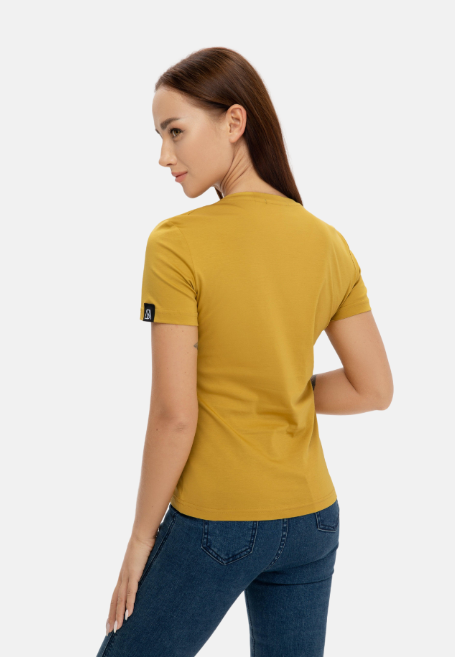 Grand V-Neck Cotton Slim Fit T-Shirt (160g)