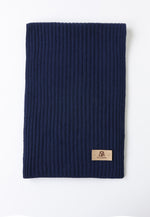 Load image into Gallery viewer, Flat-Ribbed Knit Merino Wool Scarf
