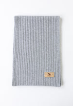 Load image into Gallery viewer, Flat-Ribbed Knit Merino Wool Scarf
