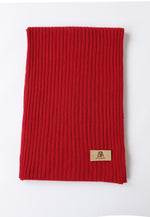 Load image into Gallery viewer, Flat-Ribbed Knit Merino Wool Scarf
