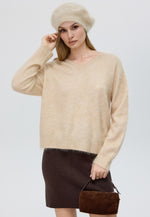 Load image into Gallery viewer, Brushed Pure Cashmere Beret
