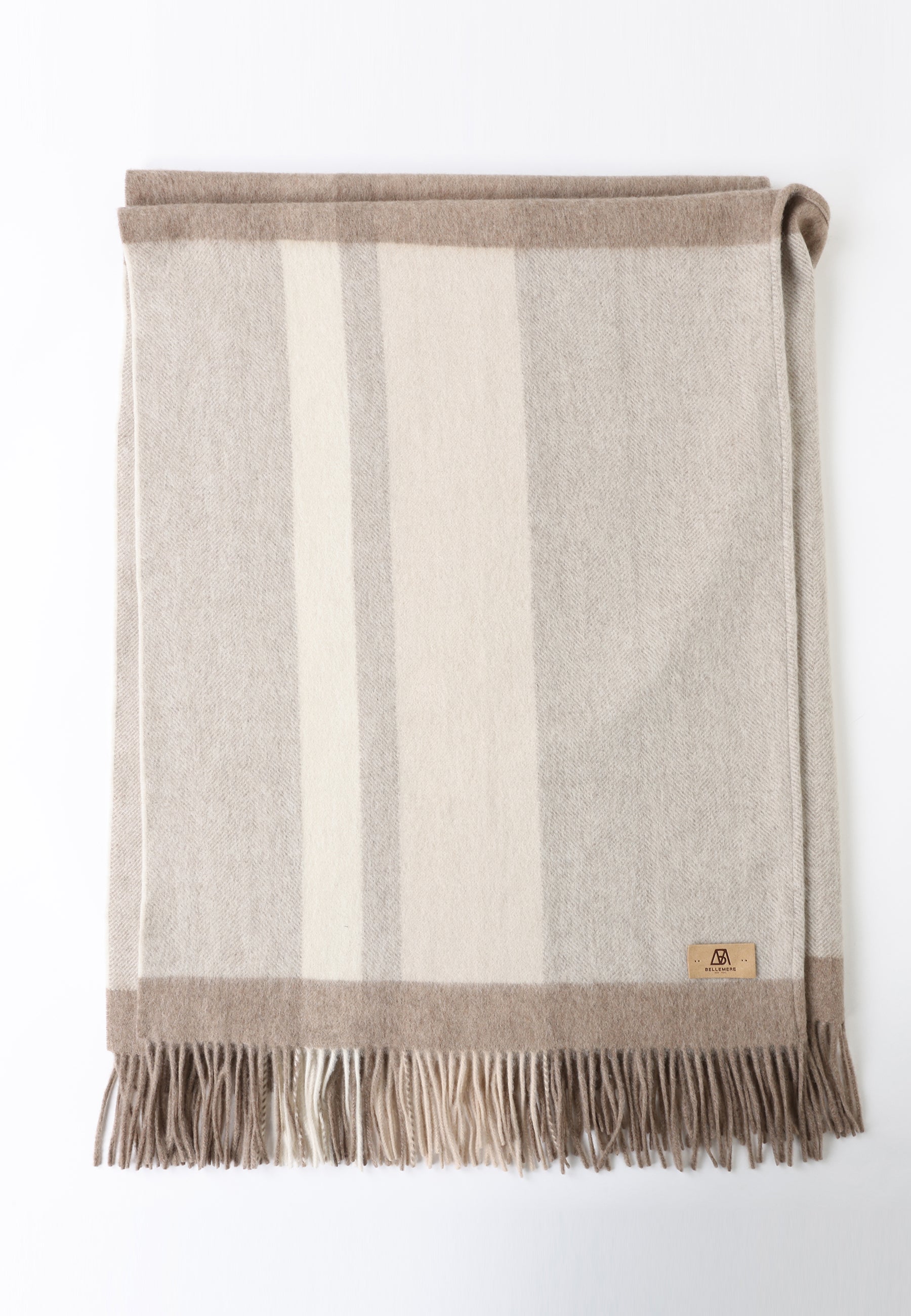 Double Sided Wool Poncho Shawl