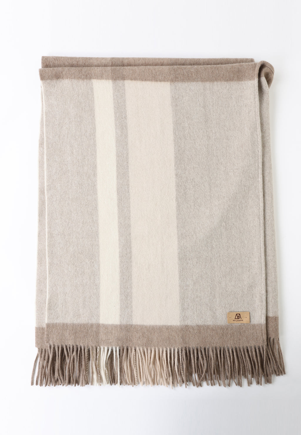 Double Sided Wool Poncho Shawl