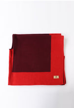 Load image into Gallery viewer, Double-Sided Wool Cape Shawl — Two-Tone Reversible Design
