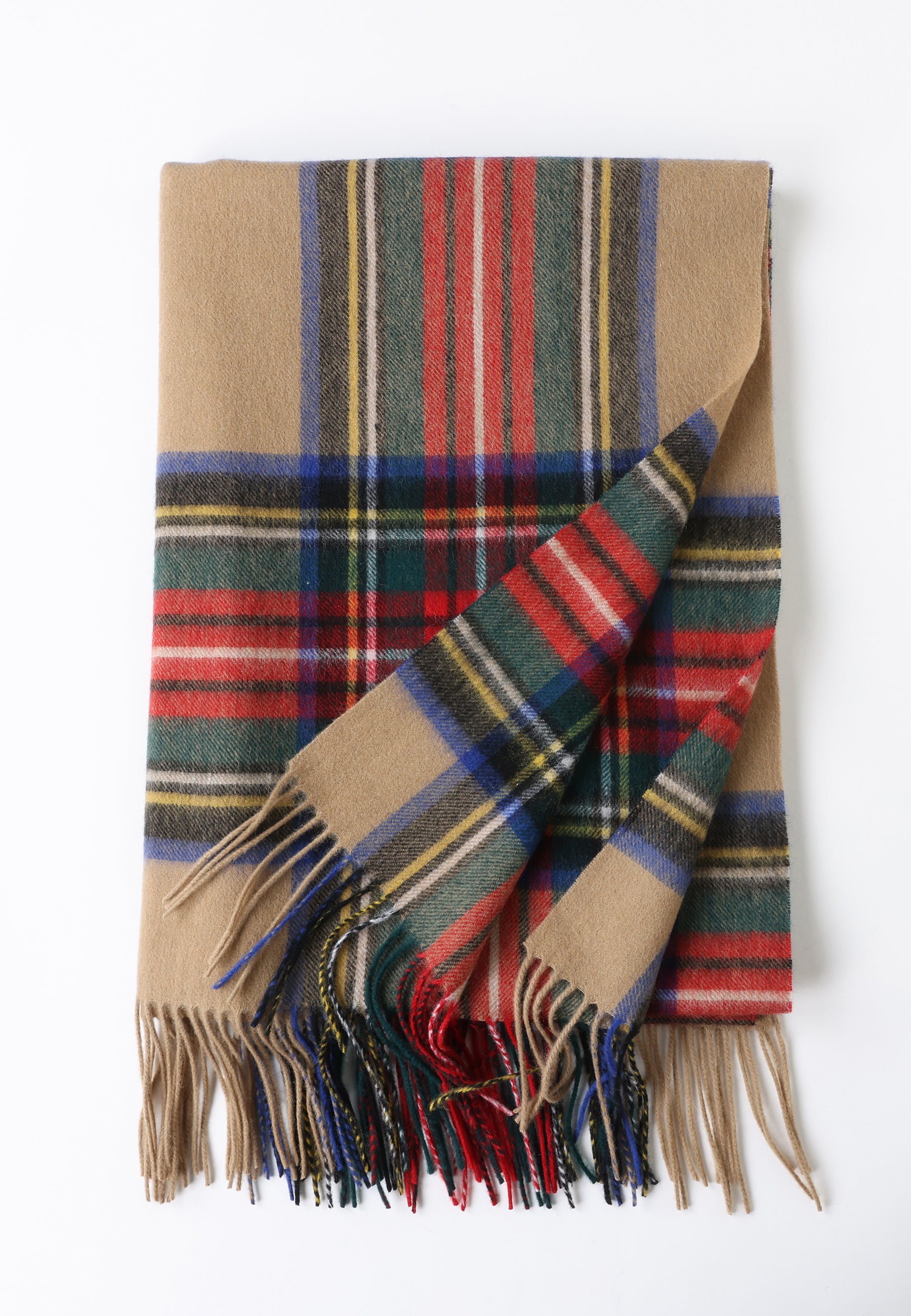 Classic Checker Lambswool Shawl