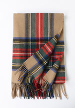 Load image into Gallery viewer, Classic Checker Lambswool Shawl
