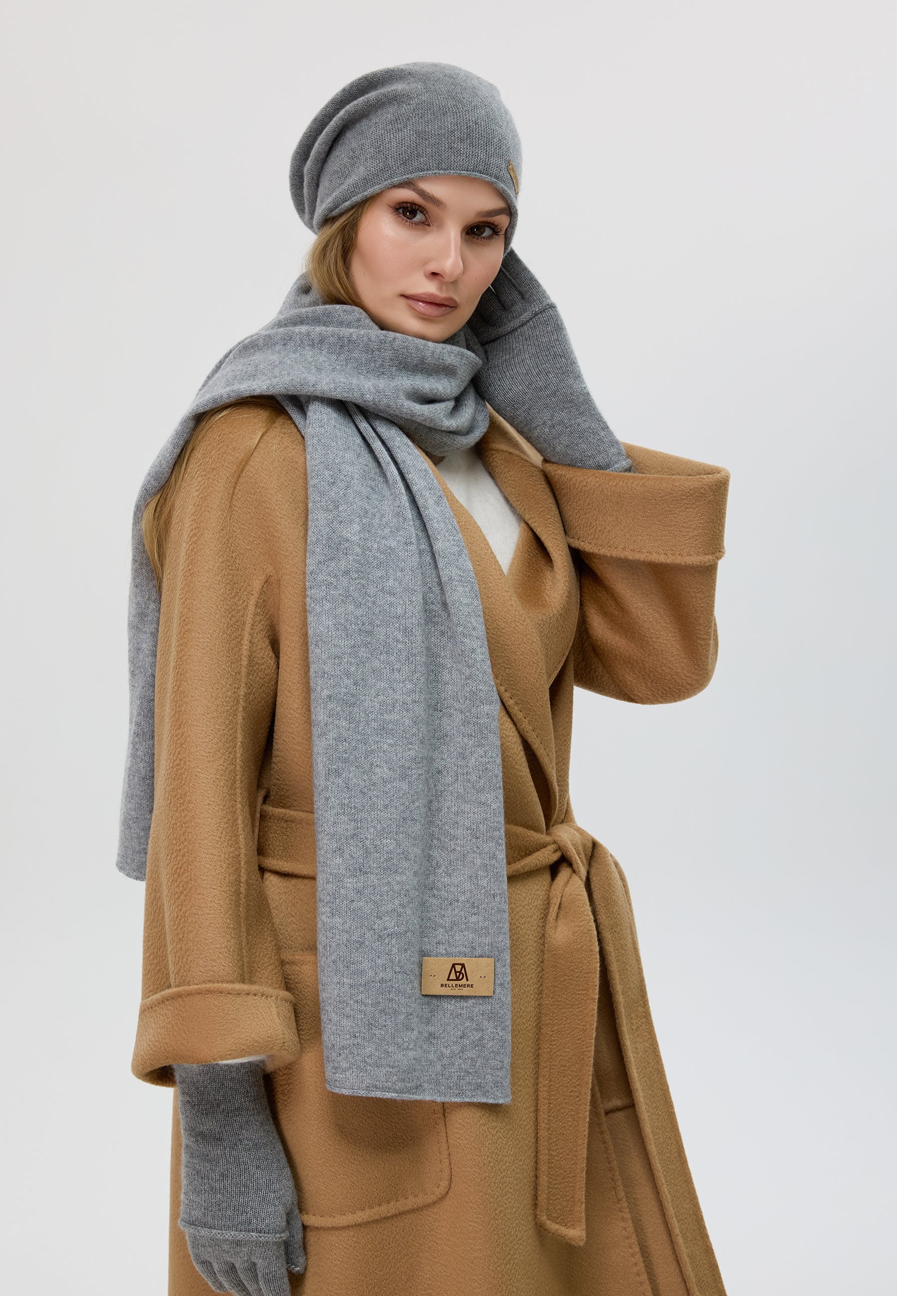 Double-Layer Cashmere Beanie