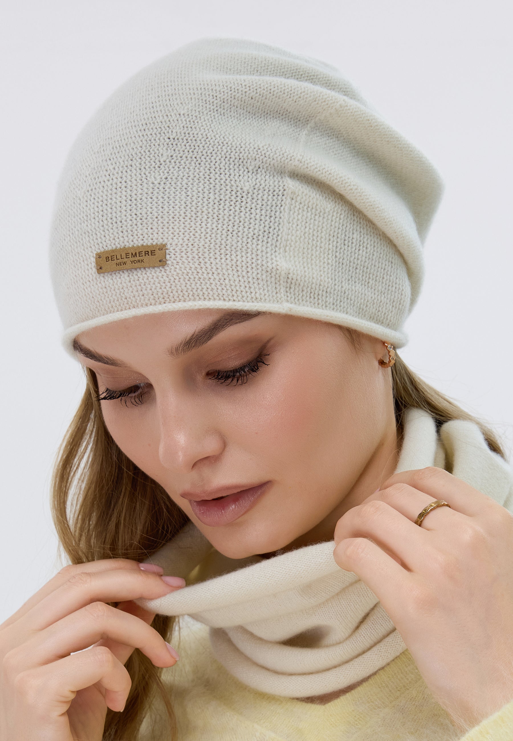 Double-Layer Cashmere Beanie