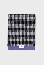 Load image into Gallery viewer, Houndstooth Scarf (Multicolor Cashmere with Rib Details)
