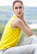 Lade das Bild in den Galerie-Viewer, Cotton Cashmere Sleeveless Polo Shirt
