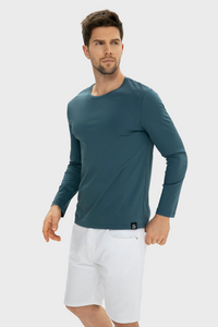 Men Crew-Neck Long Sleeves Cotton T-Shirt636073243410674