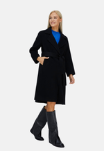 Lade das Bild in den Galerie-Viewer, Black Handmade Wool Coat
