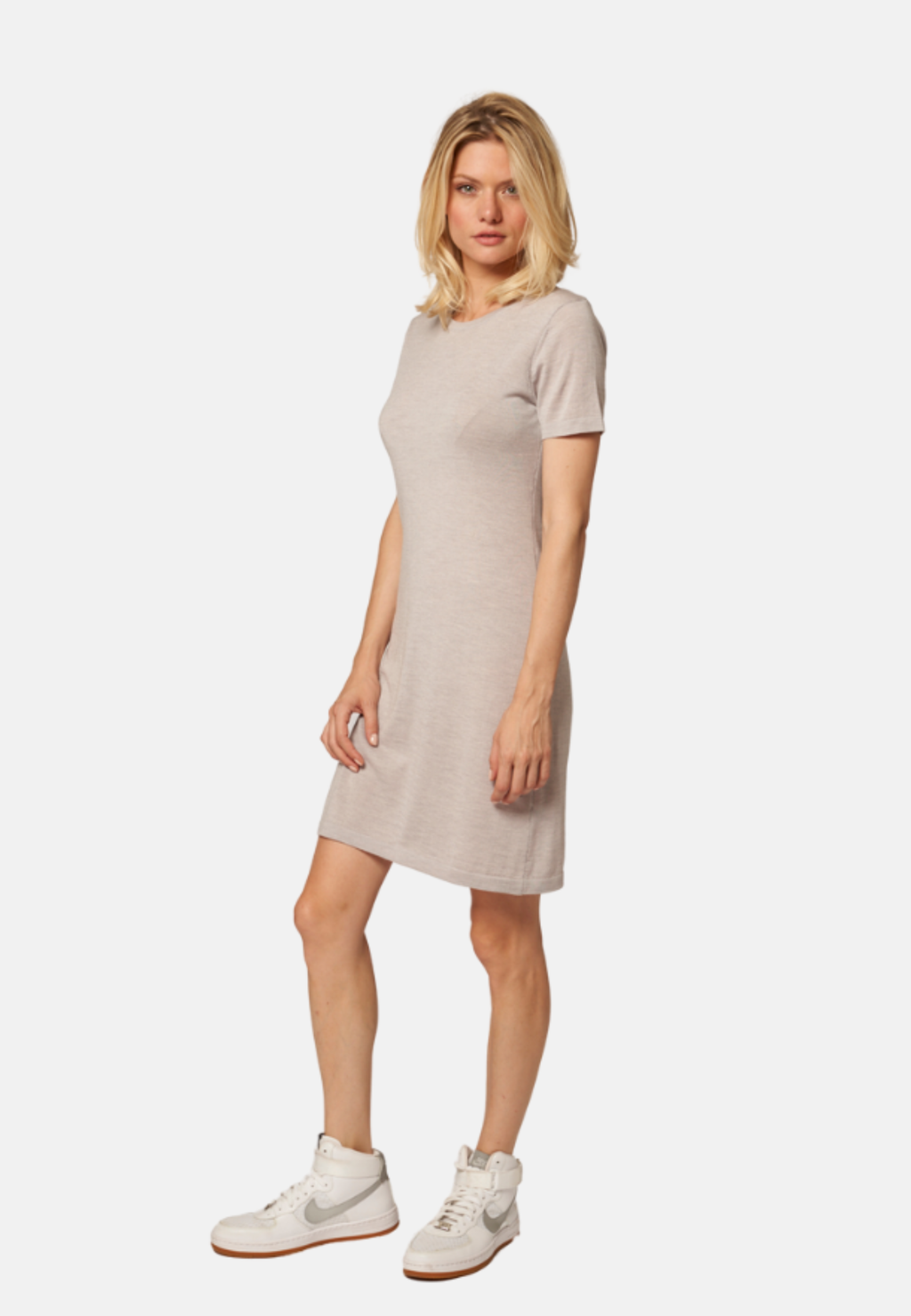 Silk Cashmere T-Shirt Dress