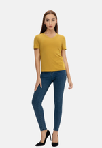 Load image into Gallery viewer, Grand V-Neck Cotton Slim Fit T-Shirt (160g)
