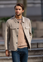 Lade das Bild in den Galerie-Viewer, Denim Merino Wool Jacket
