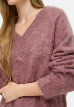 Load image into Gallery viewer, Brushed Pure Cashmere V-Neck Sweater
