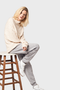 Cable-Knit Cashmere Joggers835809893843186