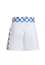 Load image into Gallery viewer, High-Waisted Checkered Print Skort
