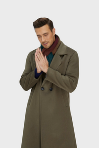 Noble Single-Breasted Merino Blend Coat2236067091579122