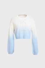 Load image into Gallery viewer, Polar Bear Cropped Cashmere Sweater
