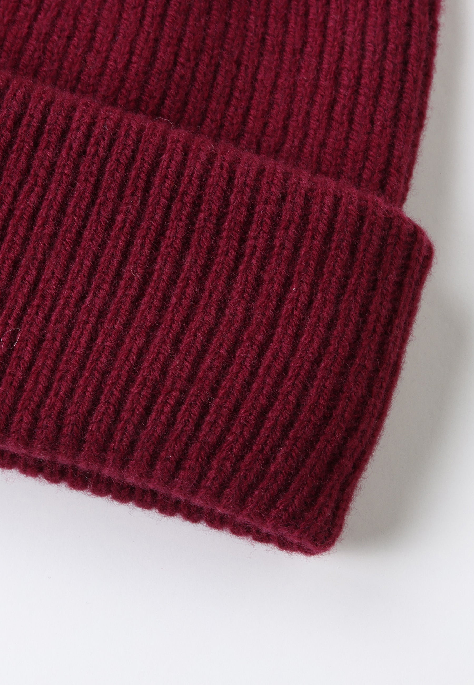Ribbed Lambswool Beanie